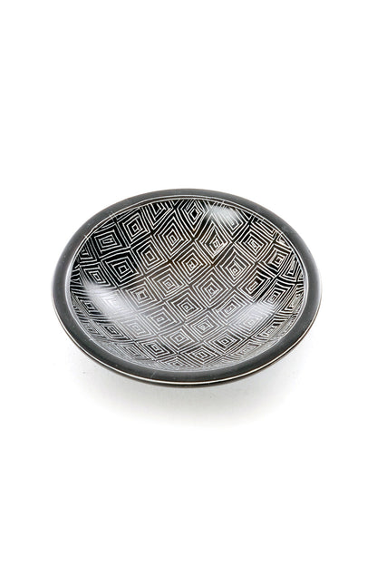 Segou Squares Mudcloth Decorative Soapstone Bowl
