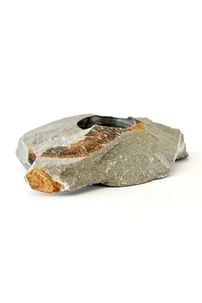 Kenyan Rustic Soapstone Tea Light Candle Holder