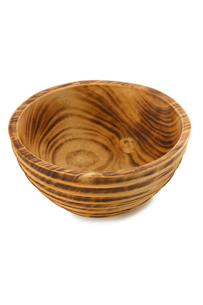 Hand Carved Jacaranda Wood Beehive Serving Bowl