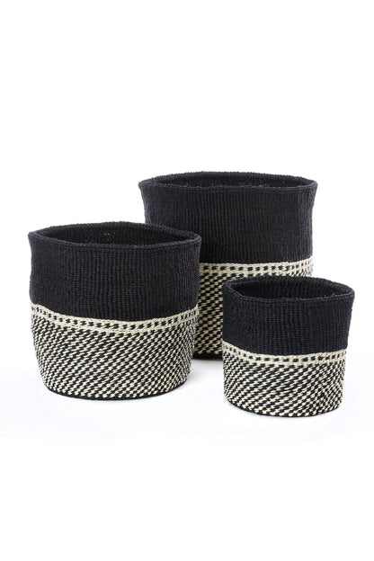 Set of Three Mwende Sisal Nesting Baskets