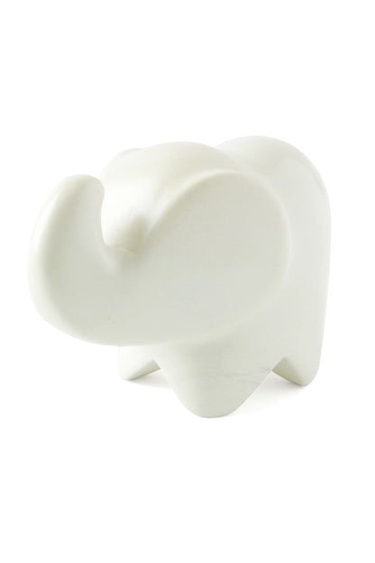 Natural Soapstone Cherub Elephant