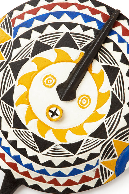Small Hunu Decorative Wooden Sun Wall Mask