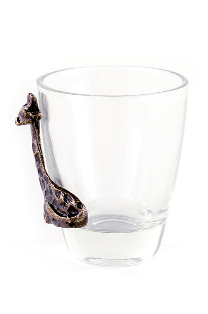 South African Brass Giraffe Shot Glass